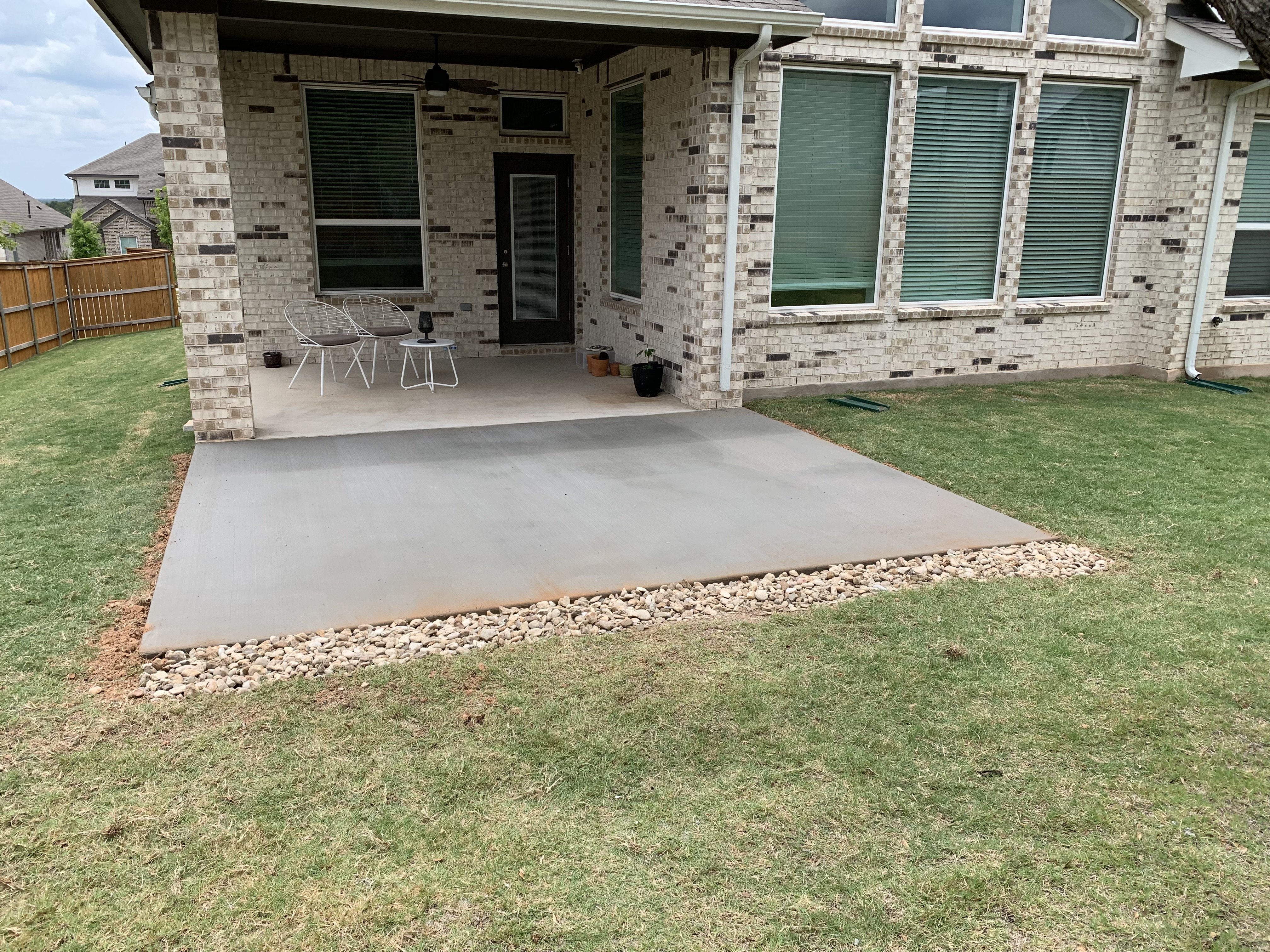 concrete patio